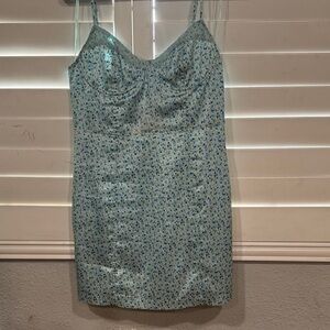 Floral Blue Dress
